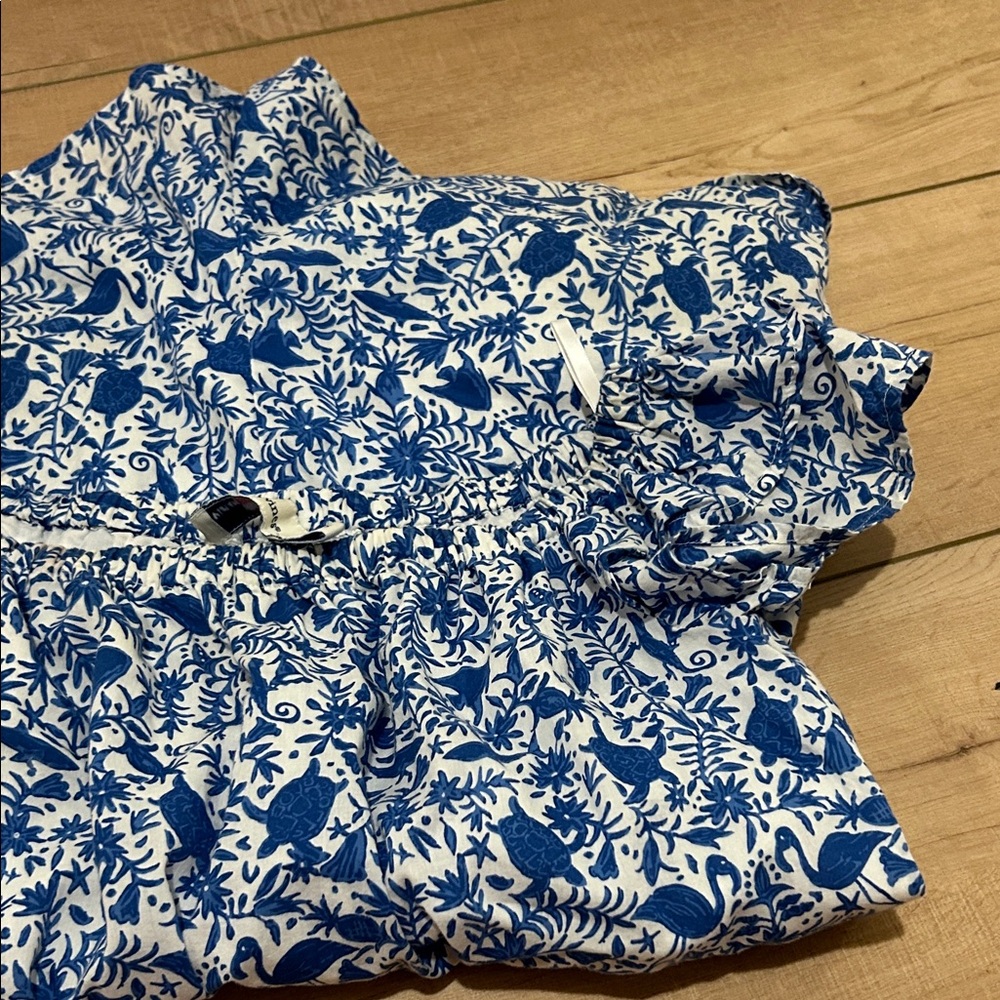 Vineyard Vines Blue and White Patterned Bodysuit